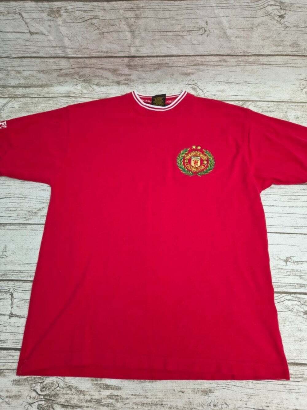Manchester United Red Embroidered Top Size Medium
